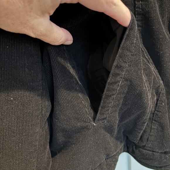 Levi's Jacket Mens Large Black Sherpa Lined Corduroy Hooded Trucker Winter Coat - Picture 8 of 16